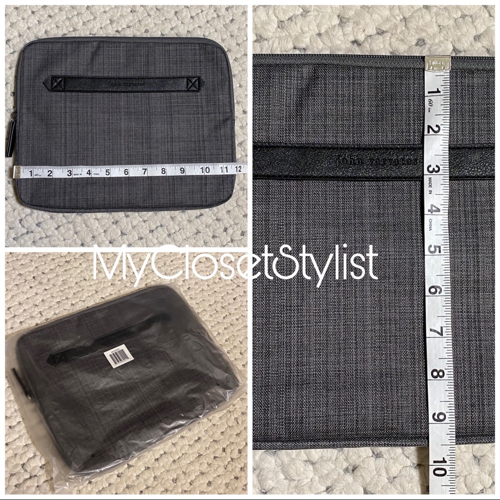 JOHN VARVATOS iPad padded case tech NWT sleeve 12 - Picture 4 of 8